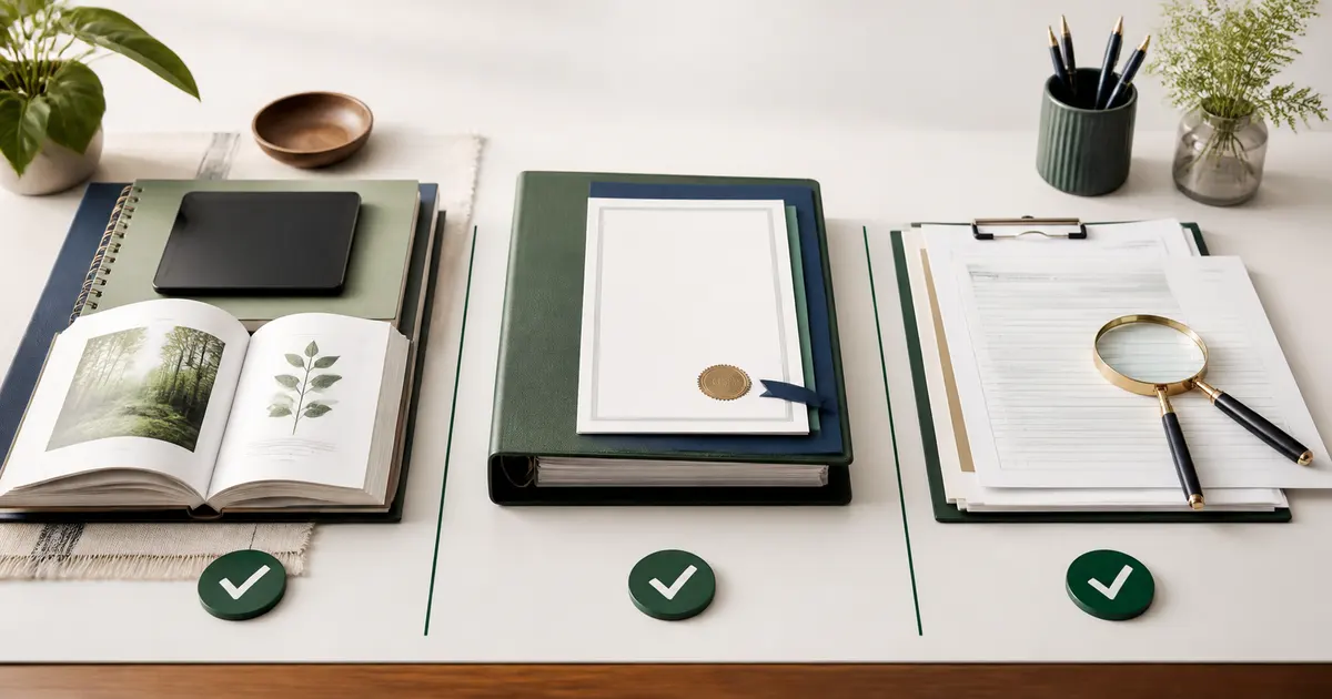 Education provider arranging products, service records and transaction evidence for an ESA expense review