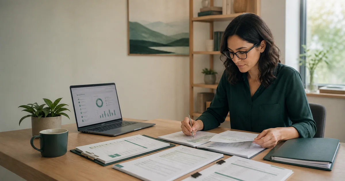 Education provider organizing invoices, service logs and credential records for an ESA audit-ready filing system