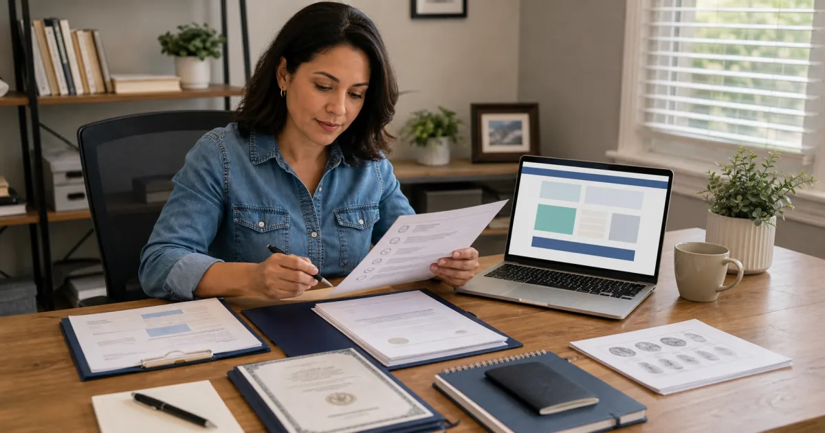 Texas education provider reviewing business records while preparing a TEFA vendor application