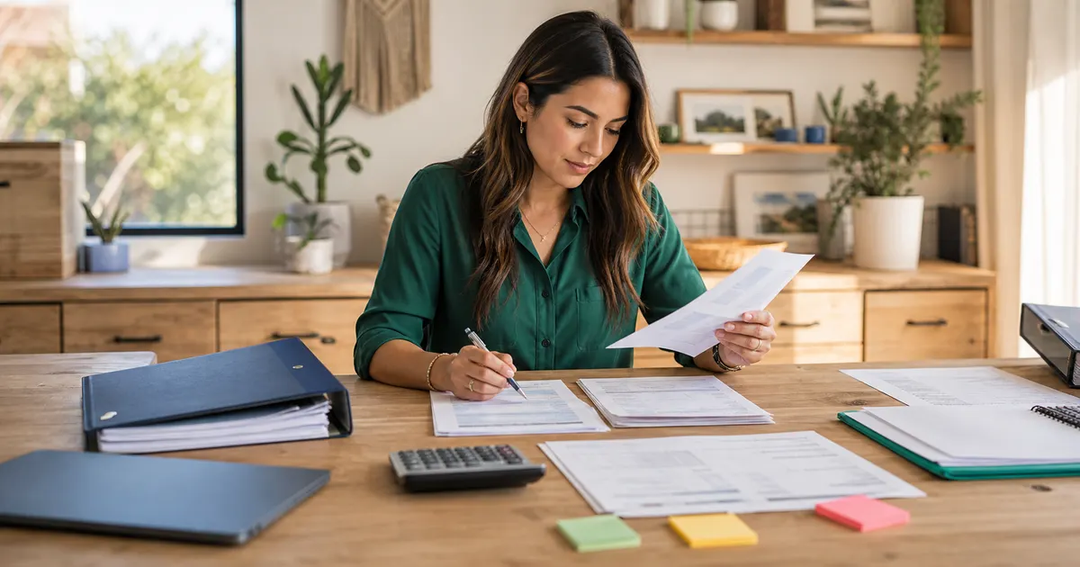 ESA provider assembling an itemized Arizona ESA invoice with service, order and fulfillment records