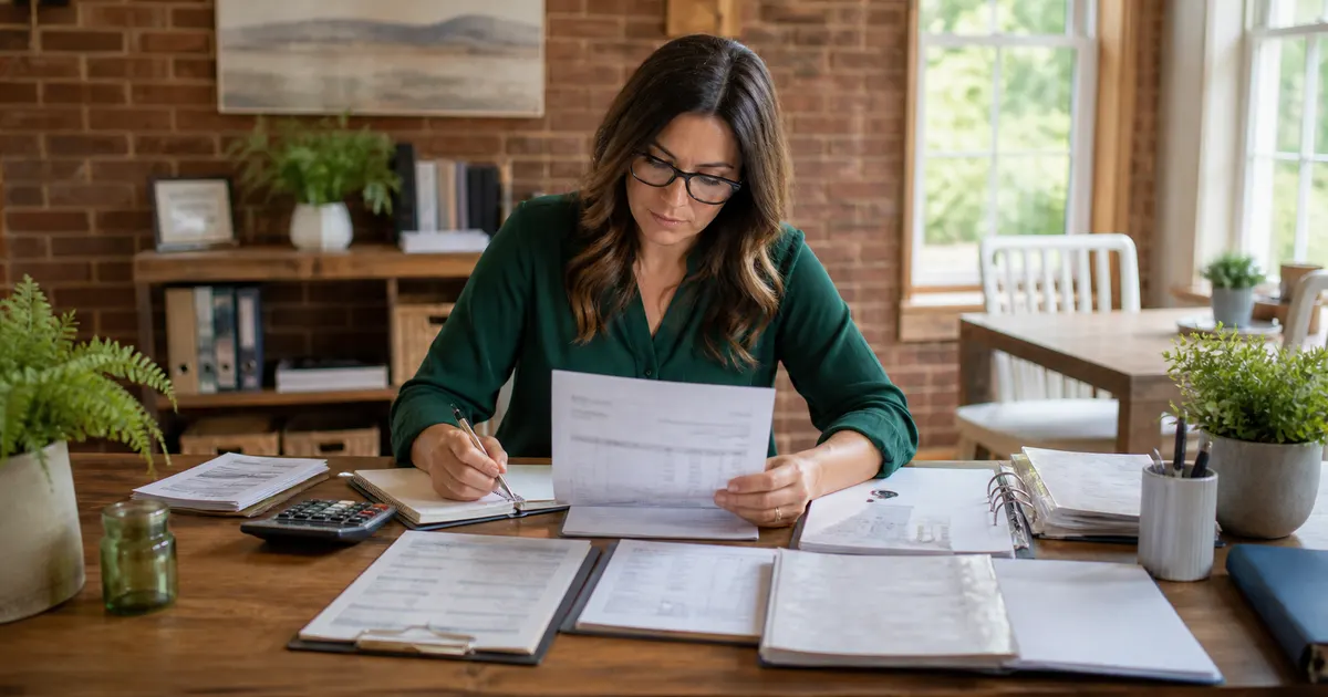 ESA provider assembling an itemized Arkansas ESA invoice with service, order and fulfillment records