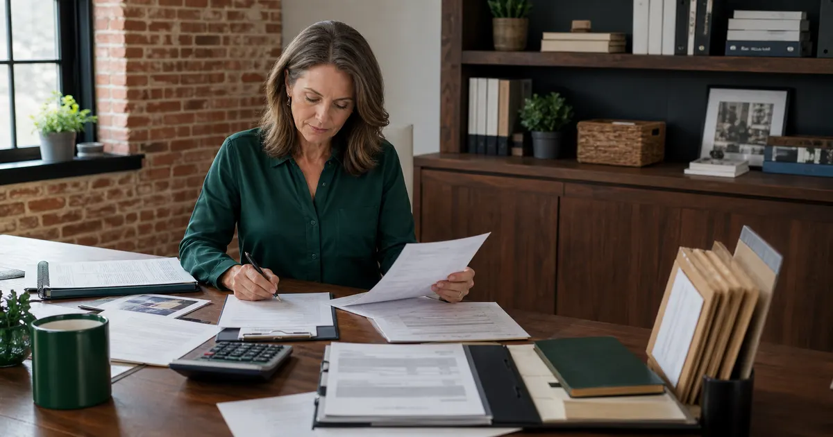 ESA provider assembling an itemized Indiana ESA invoice with service, order and fulfillment records