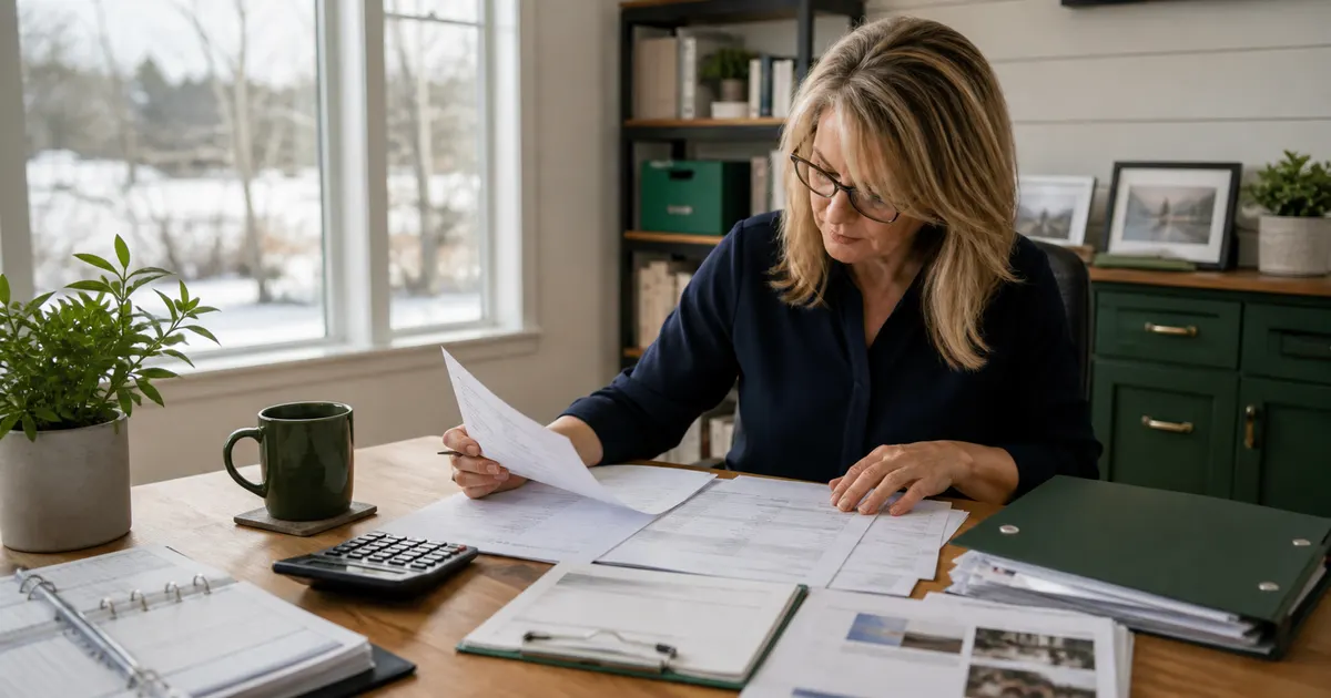ESA provider assembling an itemized New Hampshire ESA invoice with service, order and fulfillment records