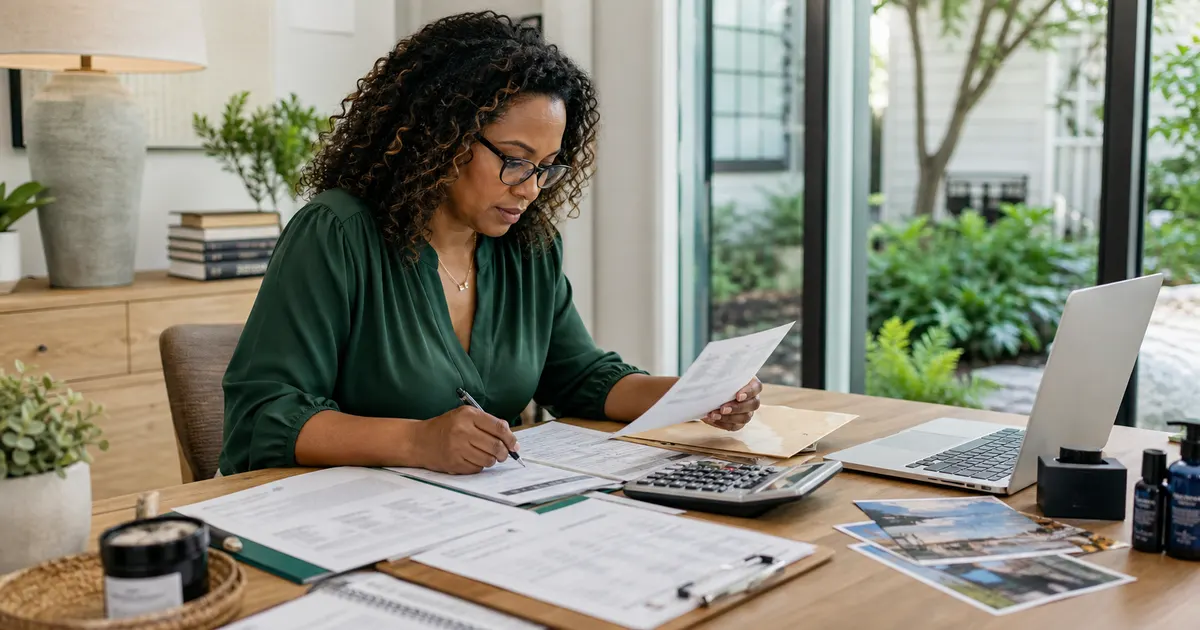 ESA provider assembling an itemized South Carolina ESA invoice with service, order and fulfillment records