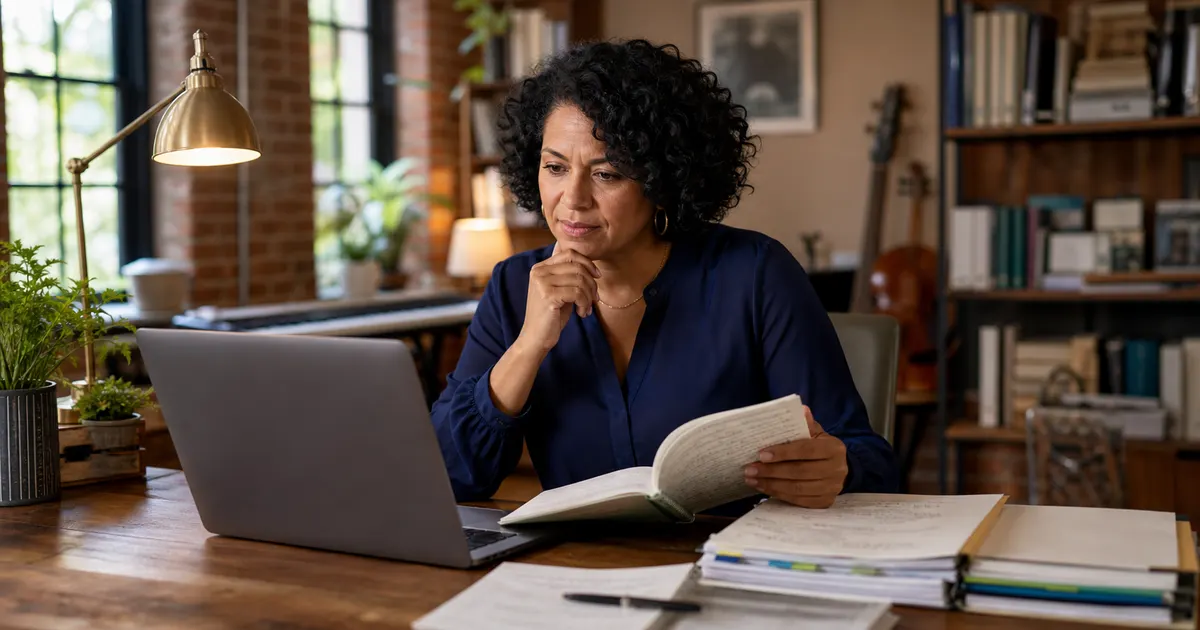 Tennessee education provider reviewing the official Education Freedom Scholarship (EFS) source beside dated research notes