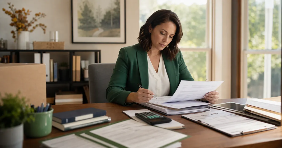 ESA provider assembling an itemized Texas ESA invoice with service, order and fulfillment records