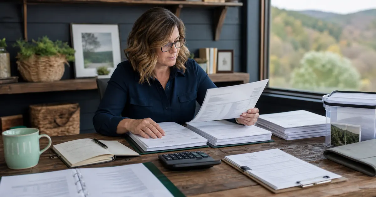 ESA provider assembling an itemized West Virginia ESA invoice with service, order and fulfillment records