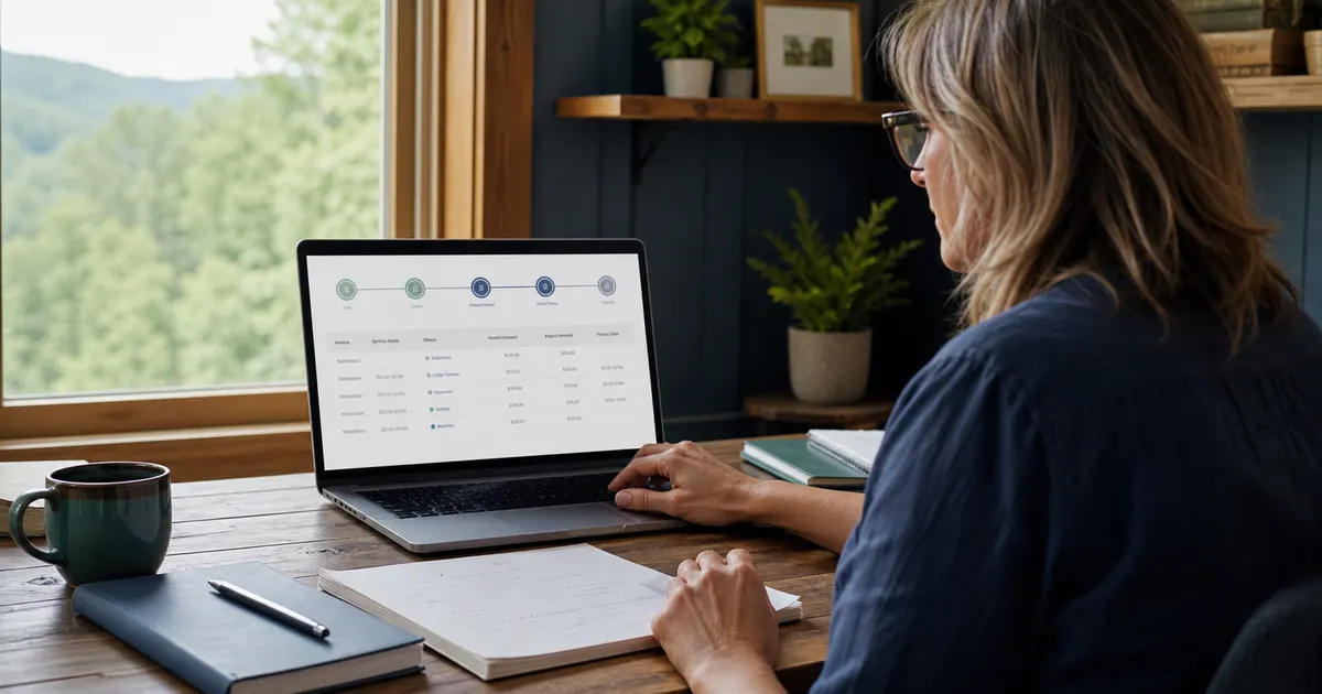 ESA provider reviewing ClassWallet submission, review, approval and settlement statuses for West Virginia